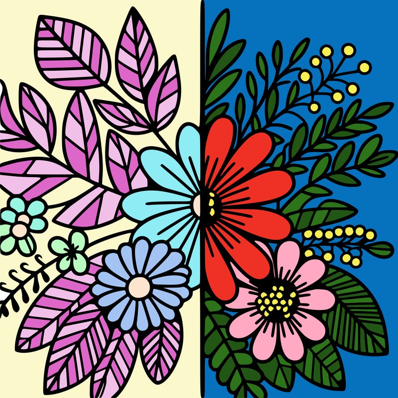 flowers split