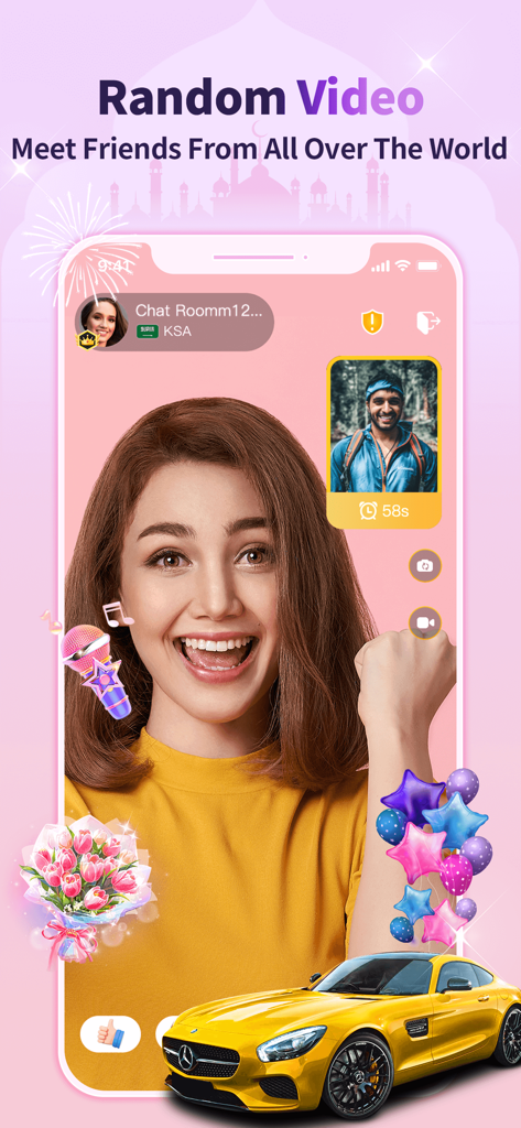 Famy - Famy app random video chat interface with digital gifts and users from around the world