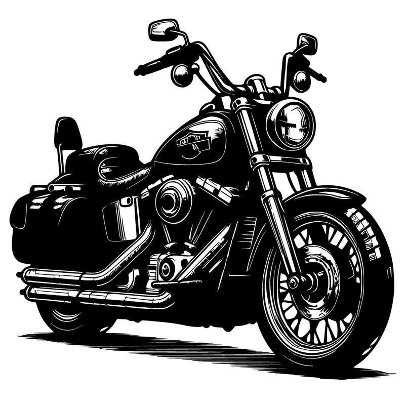 realistic harley davidson motorcycle