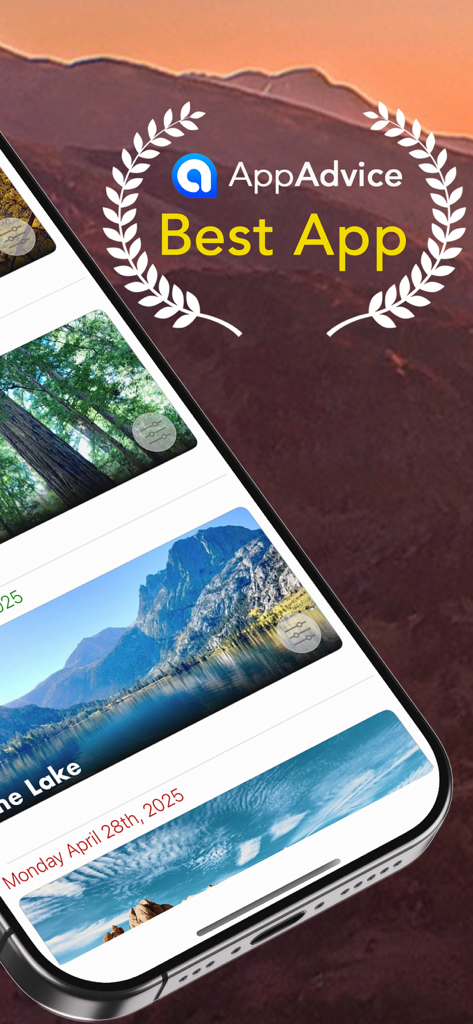 An iPhone displaying the Pro Camping Planner app with a Best App award from AppAdvice