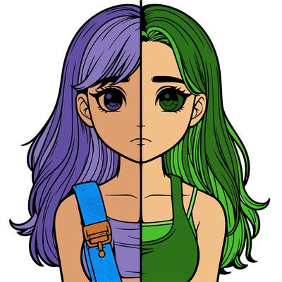 realistic girl split