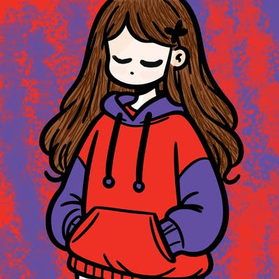 girl in sweatshirt