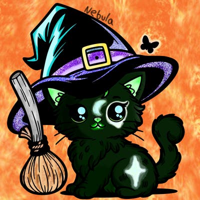 witch cat