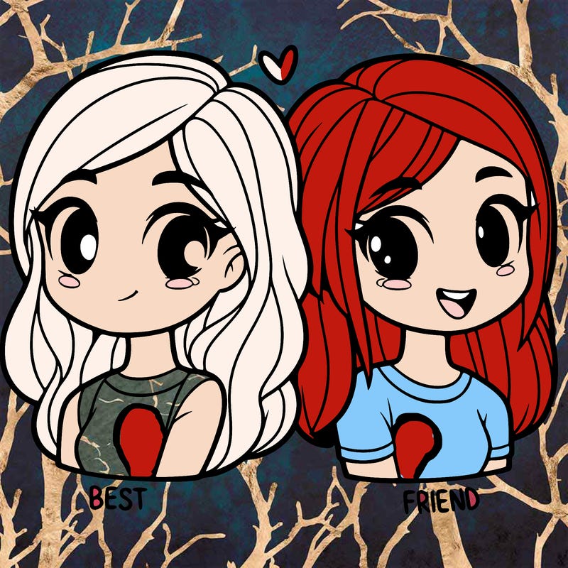 2 girl bff