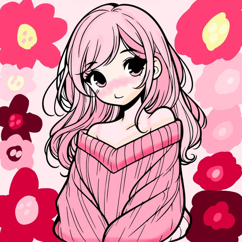 shy pretty girl wearing a sweater that is falling off one shoulder portrait
