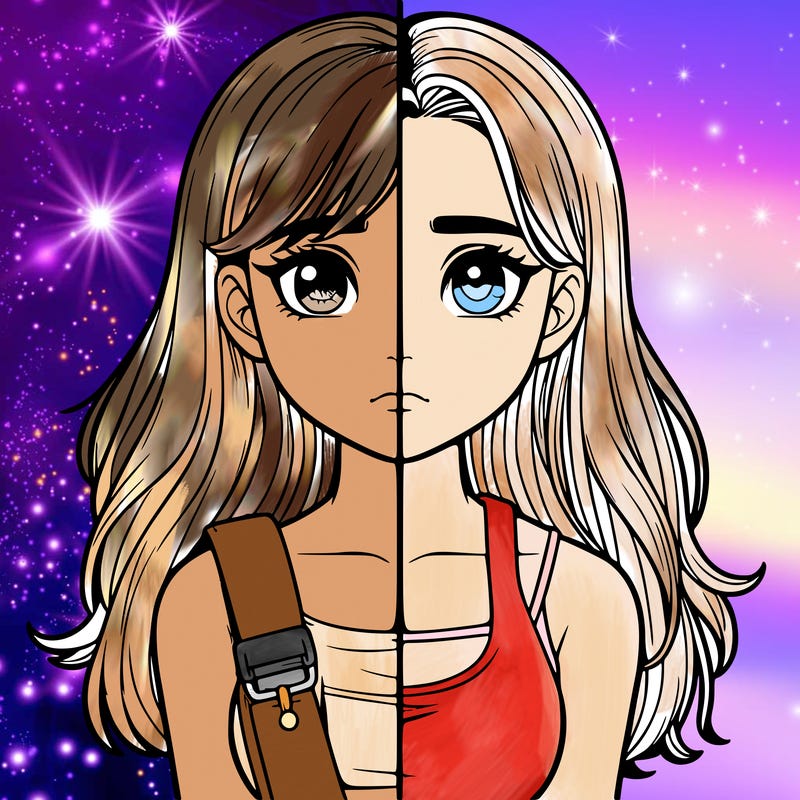 realistic girl split