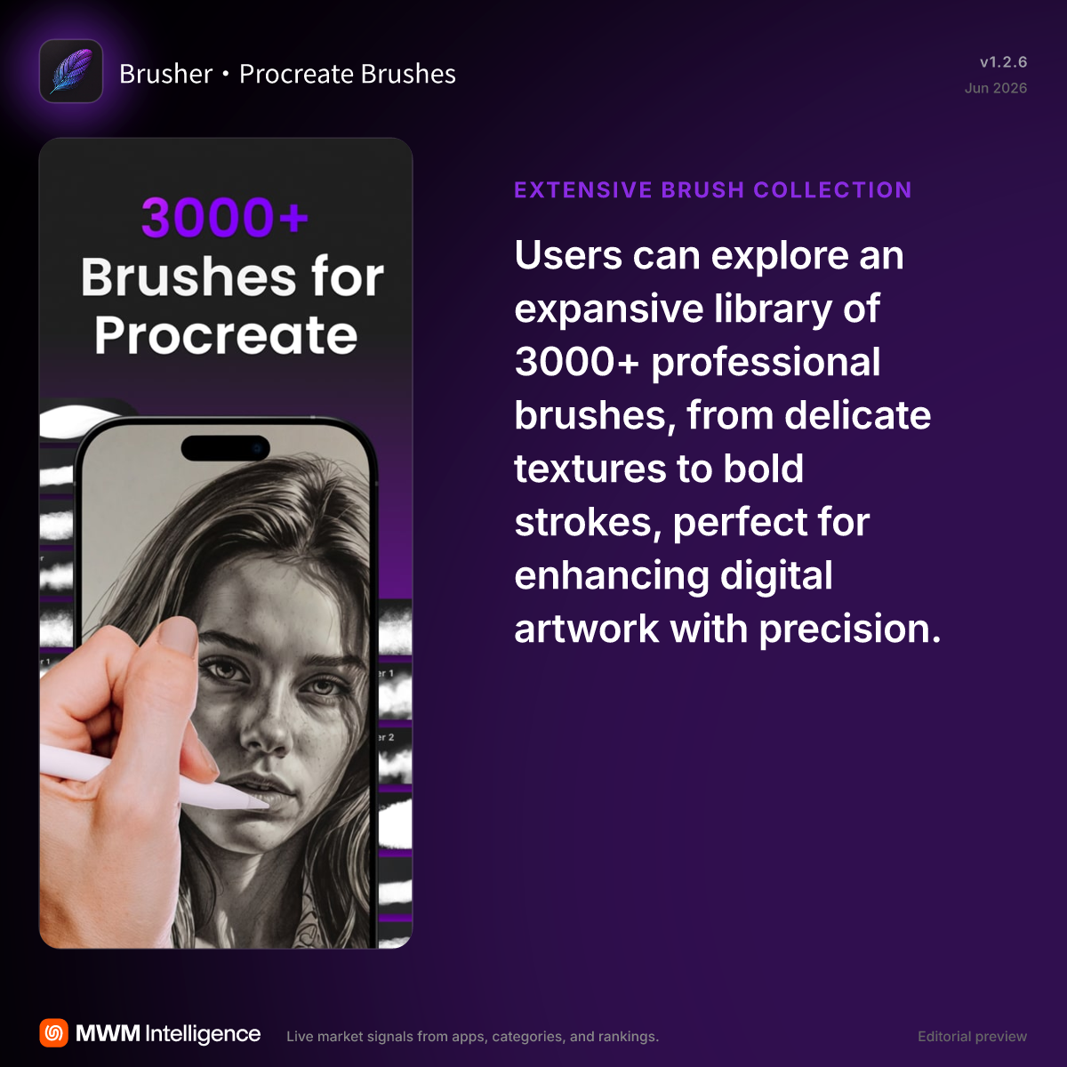 Brusher・Procreate Brushes - Graphics & Design App | MWM