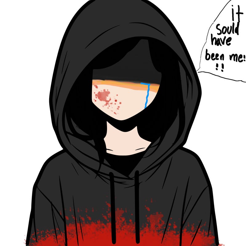 faceless girl in hoodie