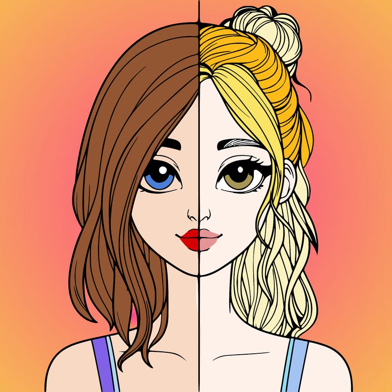 realistic girl split