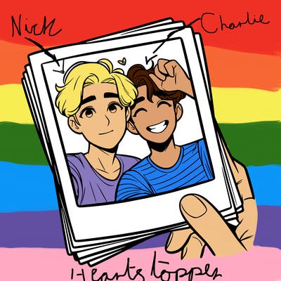 realistic, best friends taking a polaroid picture