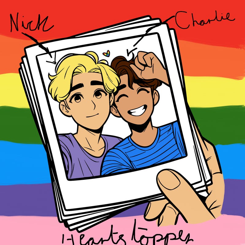 realistic, best friends taking a polaroid picture