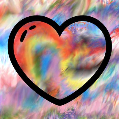 a blank heart