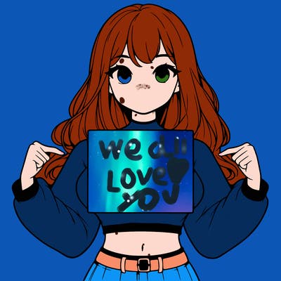 girl holding a blank sign in a long sleeve crop top