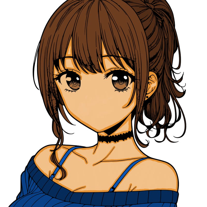 realistic manga girl