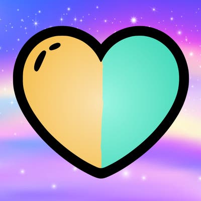 a blank heart