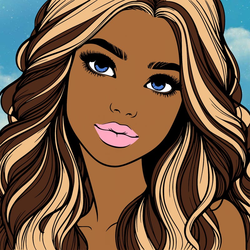 beautiful realistic girl