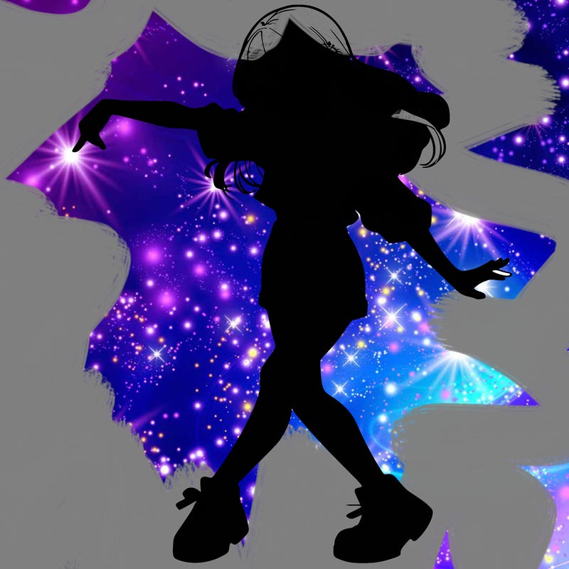 realistic girl danceing