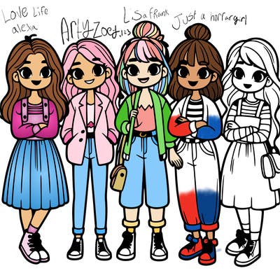 group of girls