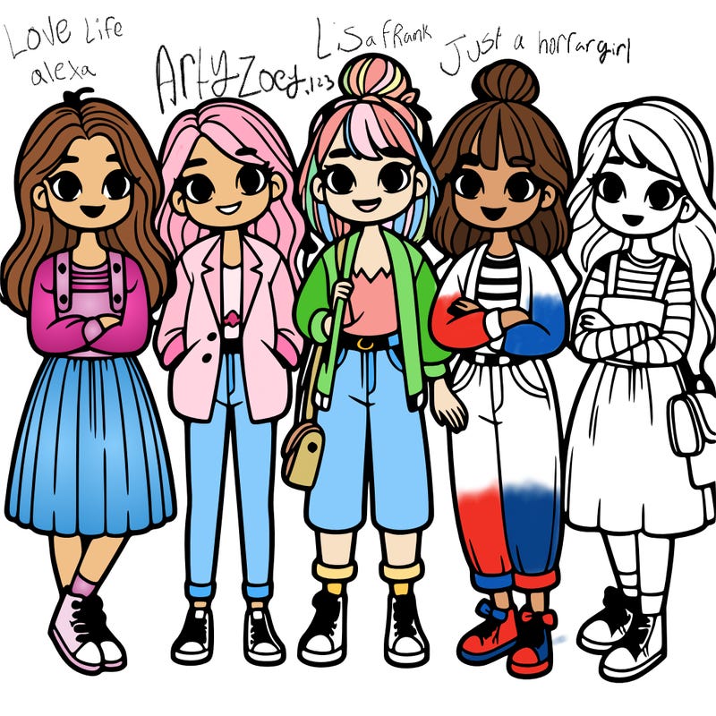 group of girls