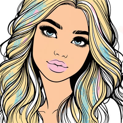 beautiful realistic girl