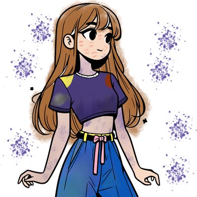 girl in a cute crop top