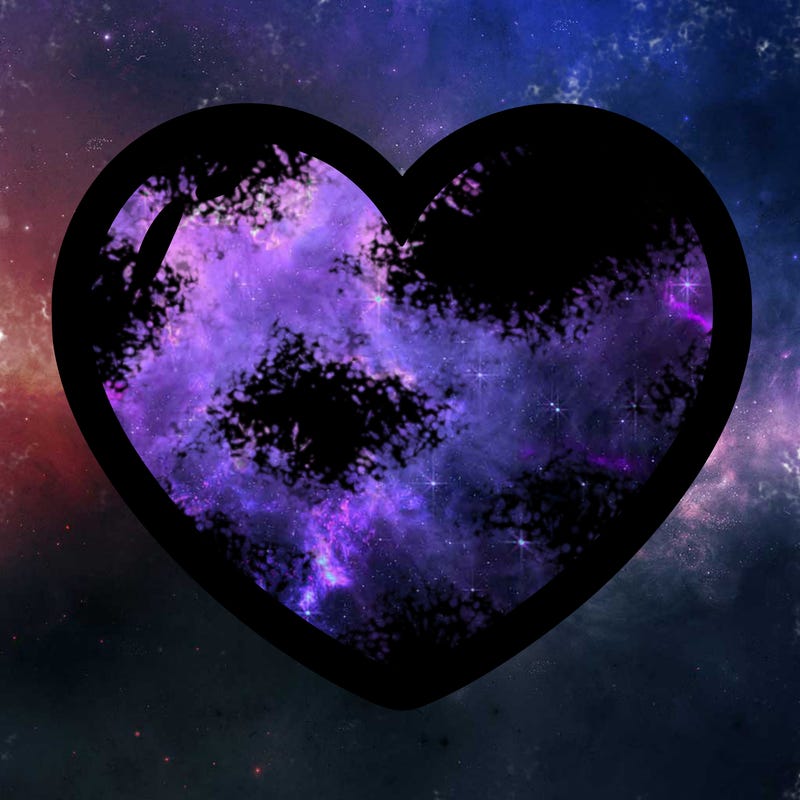 a blank heart