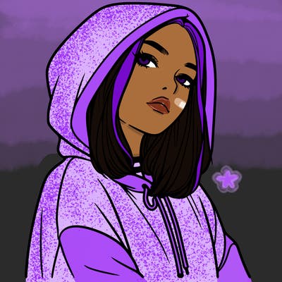 a realistic girl in a hoodie