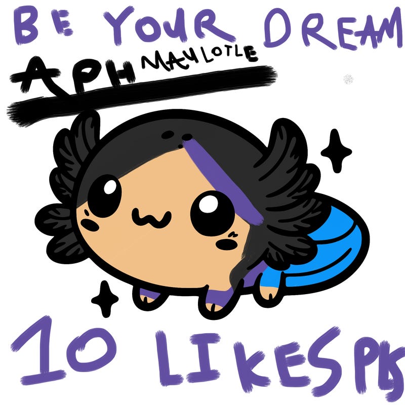 cute easy baby axolotl