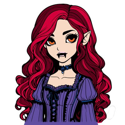 realistic vampire girl