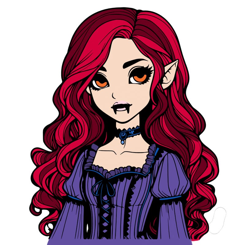 realistic vampire girl