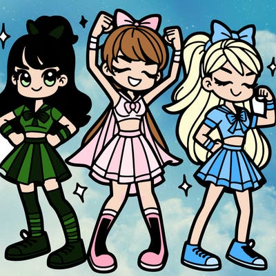 the super powerful girls
