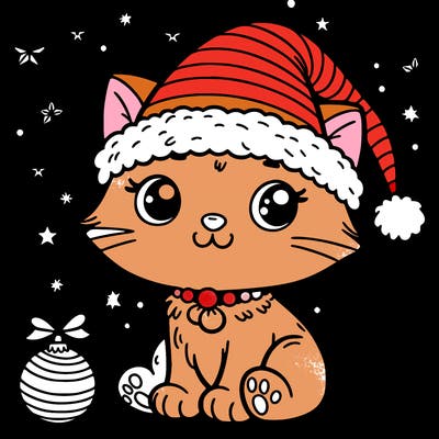 cat christmas