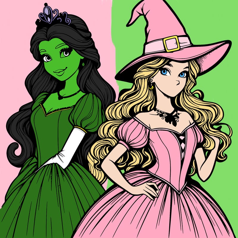 a realistic princess and a witch