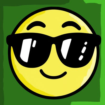 emoji with sunglasses