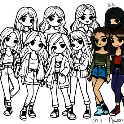 group of girls