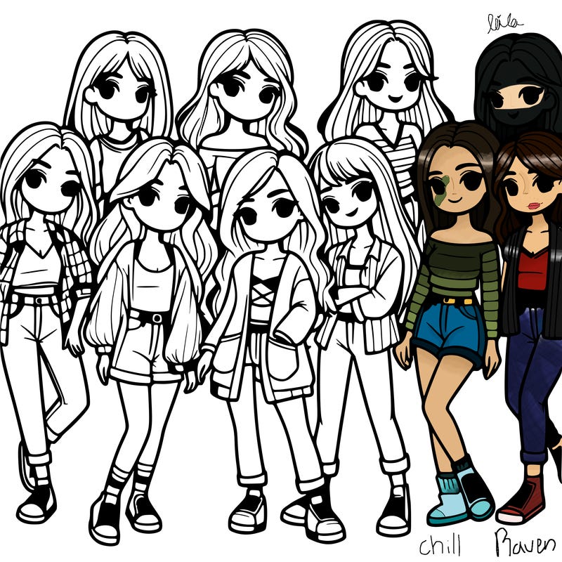 group of girls