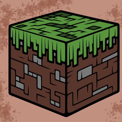 picsaled minecraft grass block