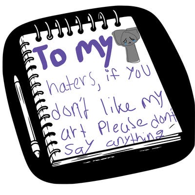 a blank sketch pad