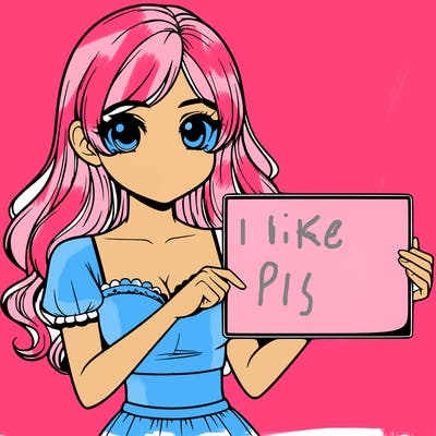 realistic pretty girl holding blank sign