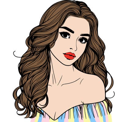 beautiful realistic girl