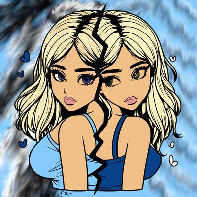 realistic girl split