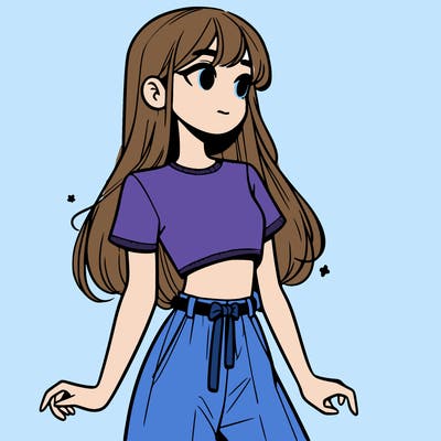 girl in a cute crop top