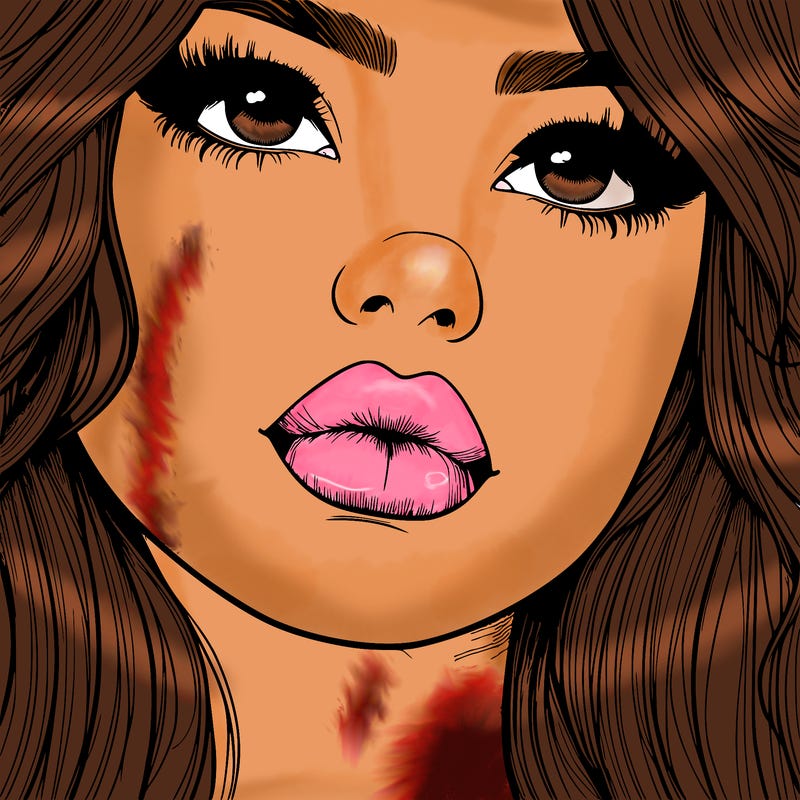 really realistic girl with lips