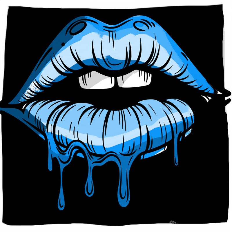 lips that look realistic and drip