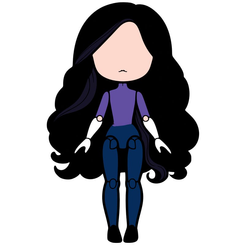 a doll doll body drawing