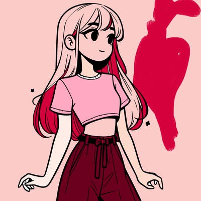 girl in a cute crop top