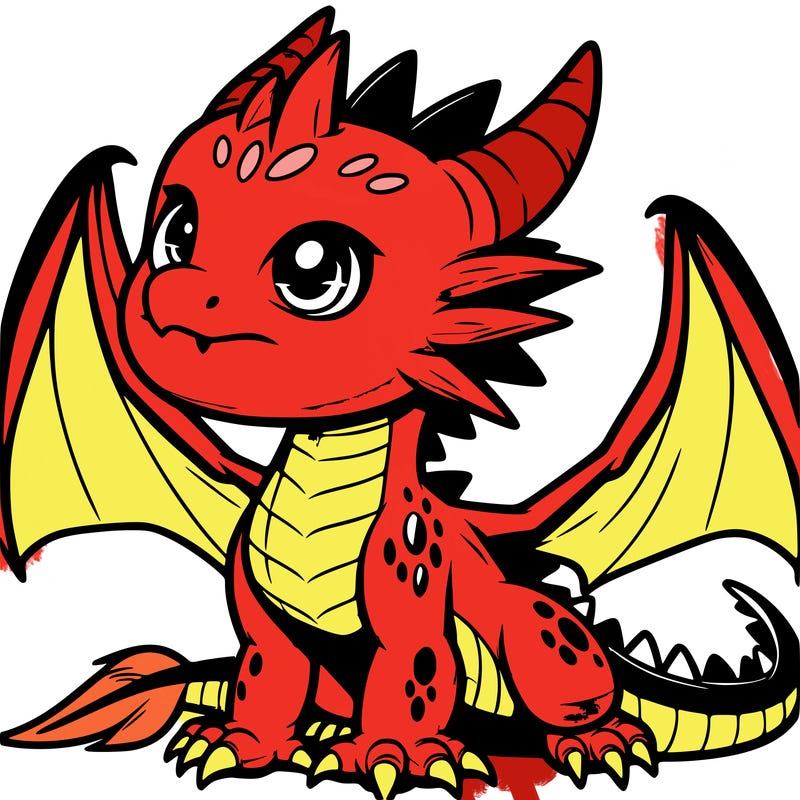 fierce baby night dragon