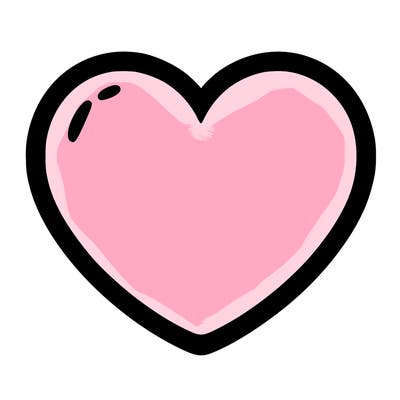 a blank heart
