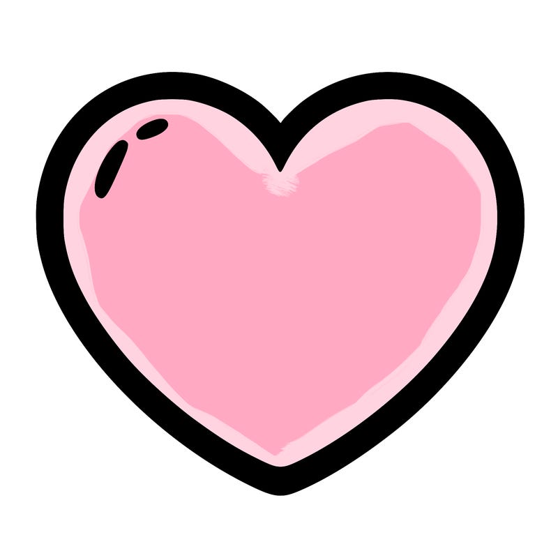a blank heart