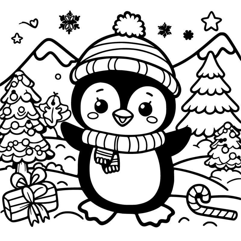 christmas penguin